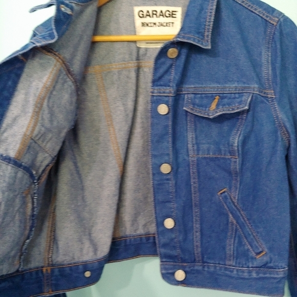 GARAGE Denim Jacket Size Large - Picture 3 of 10